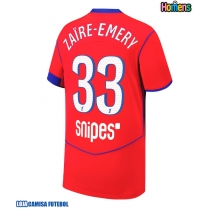 Camisa de Futebol Paris Saint-Germain Warren Zaire-Emery #33 Equipamento Alternativo 2025-26 Manga Curta